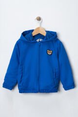 Seramis Erkek Çocuk Kapüşonlu Mevsimlik-Rüzgarlık Mont–Fermuarlı, Ayıcık Nakışlı Şık Tasarım 2-9 Yaş